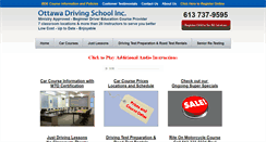 Desktop Screenshot of ottawadrivingschool.com